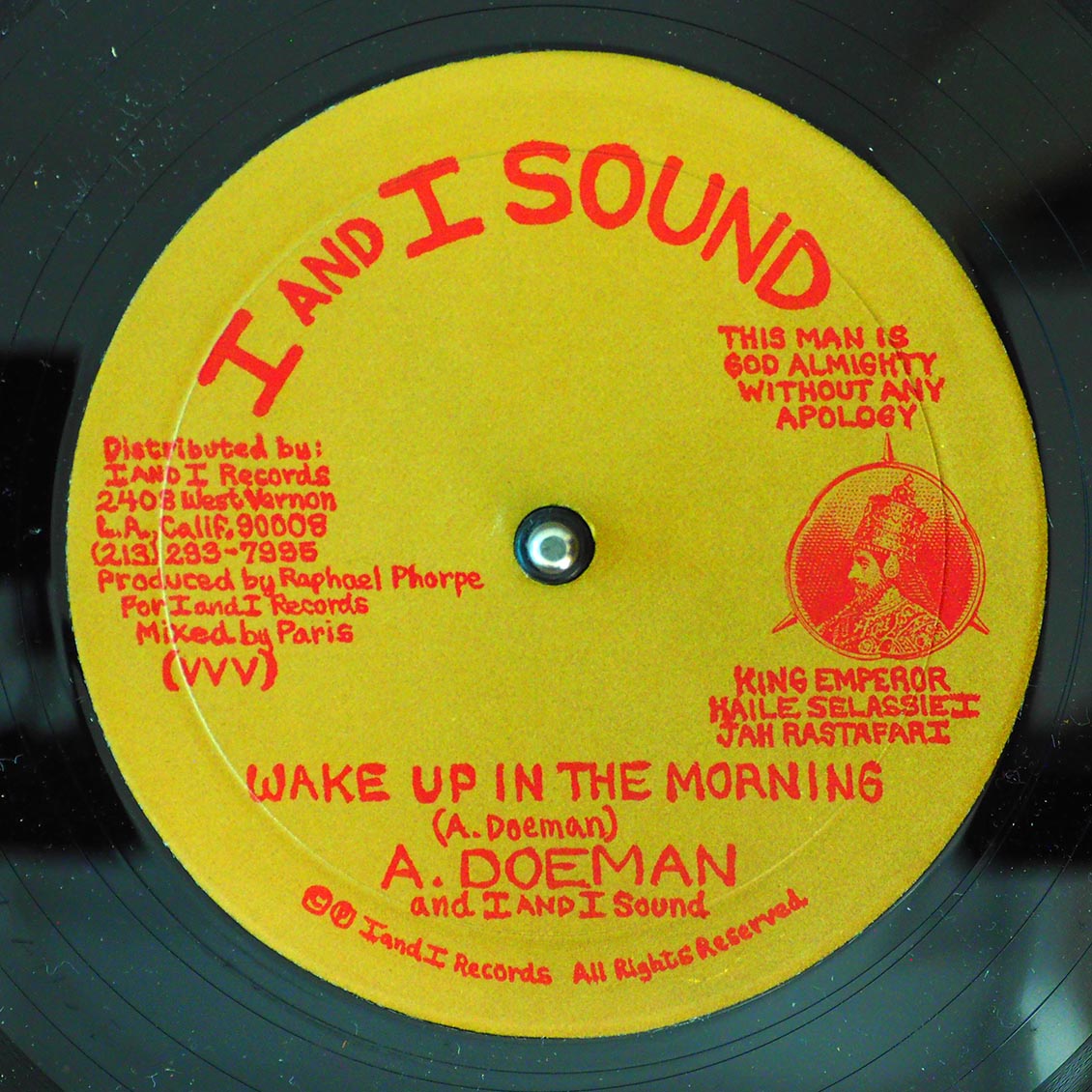 A Doeman - Moving On To Zion  /  A Doeman - Wake Up In The Morning (orig. press) 10" Vinyl Record