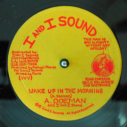 A Doeman - Moving On To Zion  /  A Doeman - Wake Up In The Morning (orig. press) 10" Vinyl Record