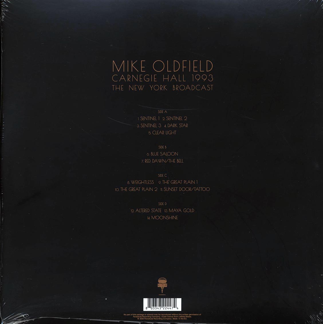 Mike Oldfield - Carnegie Hall 1993: The New York Broadcast (ltd. ed.) (2xLP) Vinyl Record