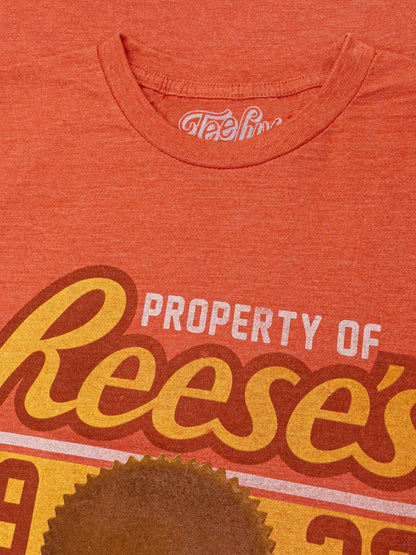 Property of Reese's Mens T Shirt Officially Licensed Orange