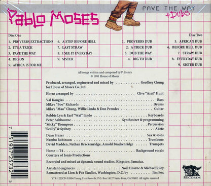 Pablo Moses Pave The Way + Dub 2xCD Music CD