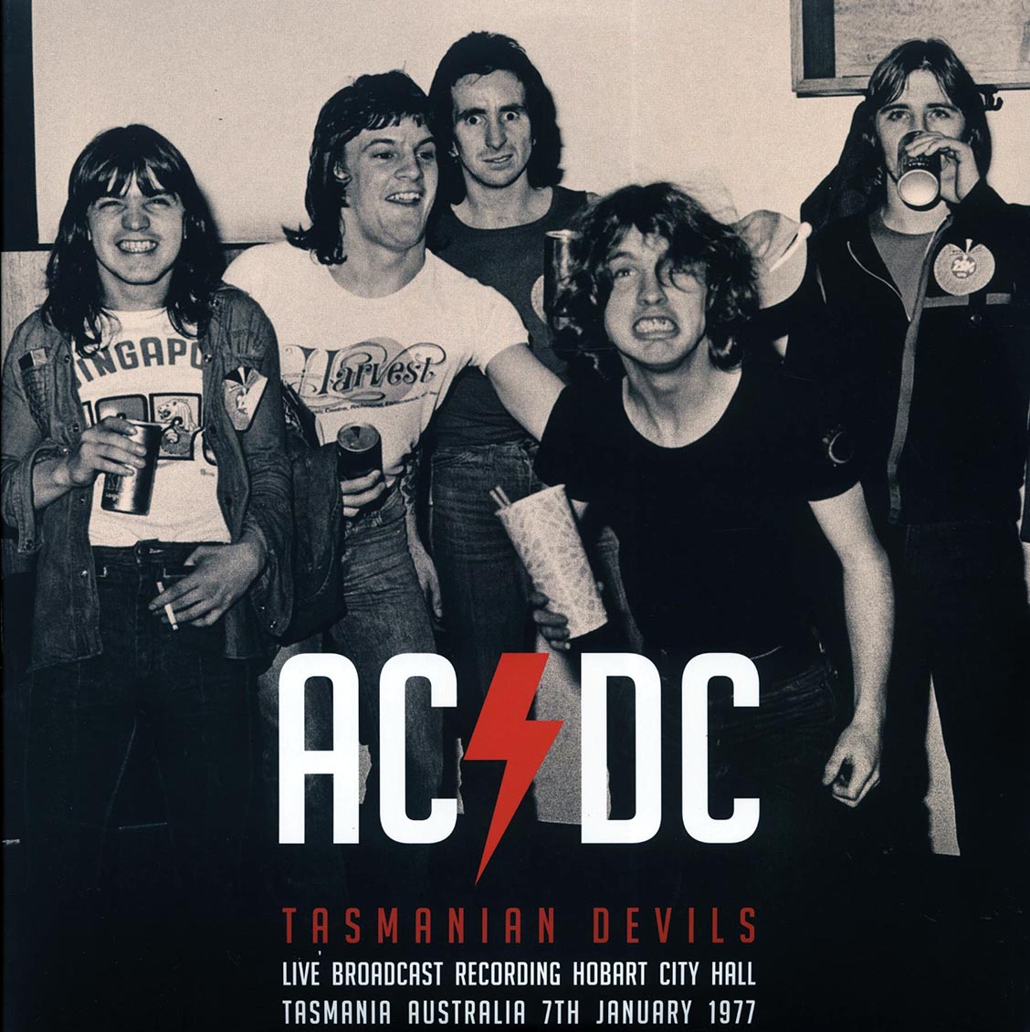 ACDC Tasmanian Devils: Live Broadcast Recording, Hobart City Hall, Tasmania, Australia, 7th January 1977 2xLP purple Vinyl Record