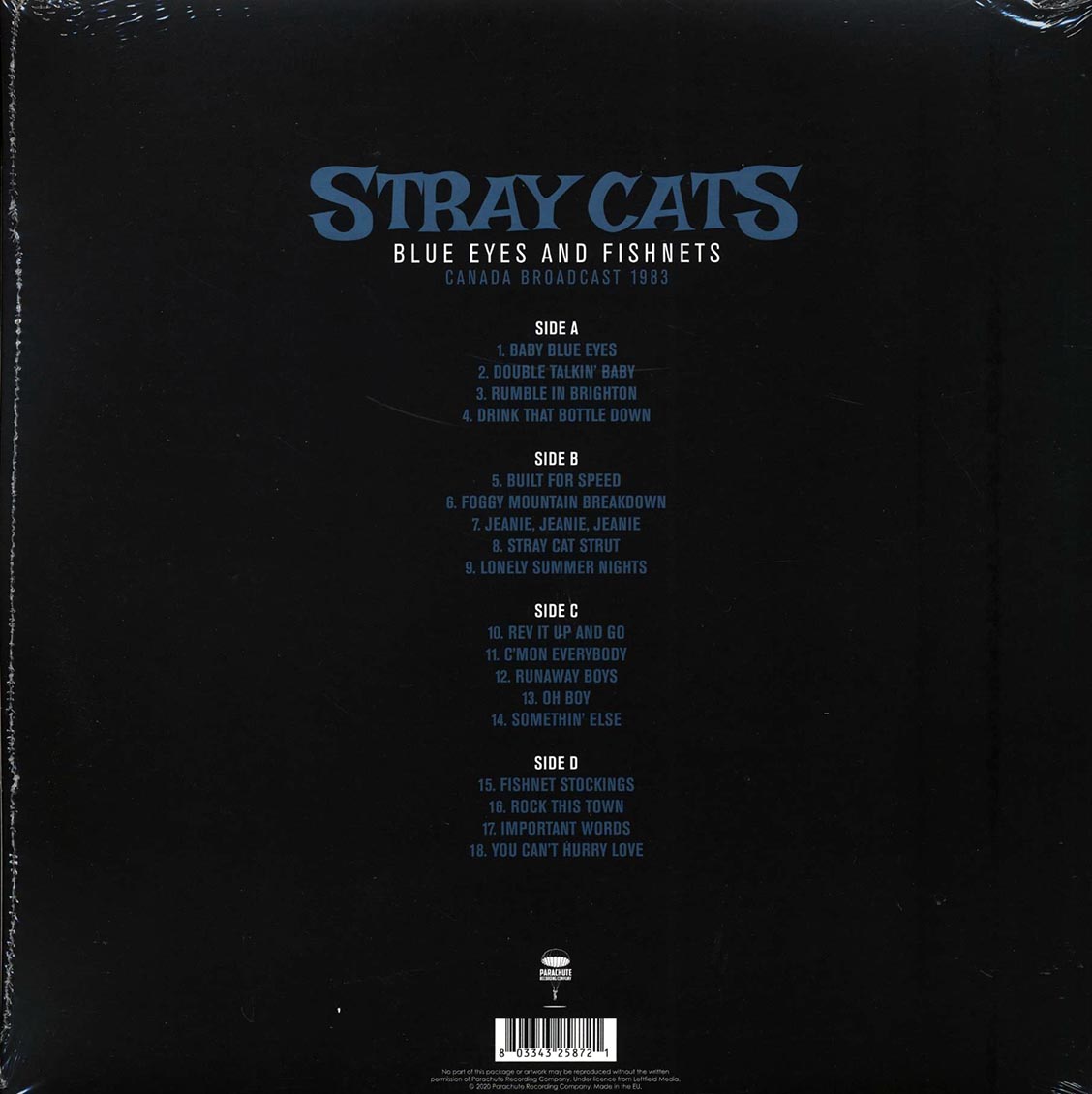 Stray Cats - Blue Eyes And Fishnets: Canada Broadcast 1983 (2xLP) Vinyl Record