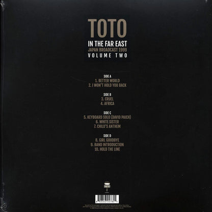 Toto - In The Far East Volume 2: Japan Broadcast 1999 (2xLP) Vinyl Record
