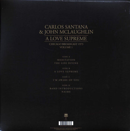 Carlos Santana, John McLaughlin - A Love Supreme Volume 1: Chicago Broadcast 1973 (2xLP) Vinyl Record