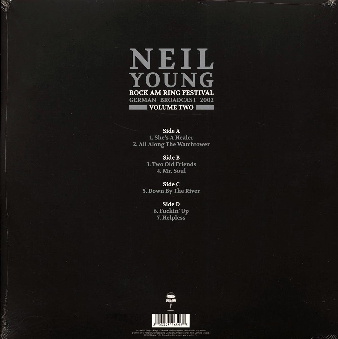 Neil Young - Rock Am Ring Festival Volume 2: German Broadcast 2002 (2xLP) Vinyl Record