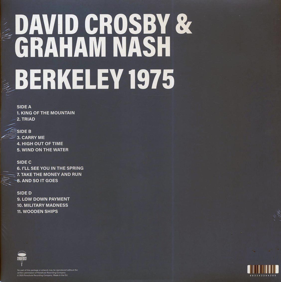 David Crosby, Graham Nash - Berkeley 1975 (2xLP) Vinyl Record
