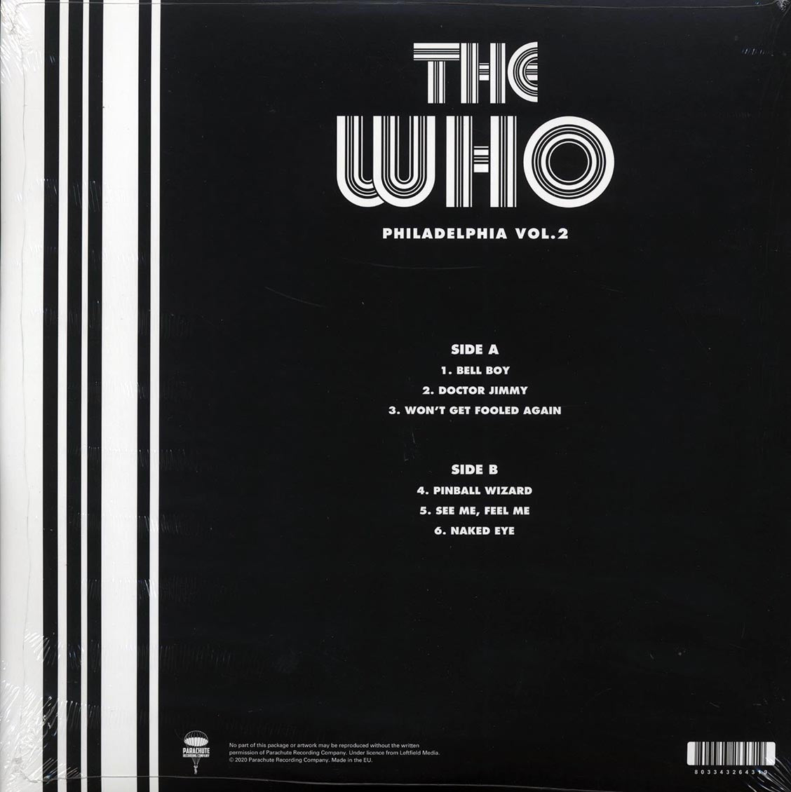 The Who Philadelphia Volume 2: 1973 Broadcast Quadrophenia Tour Vinyl Record