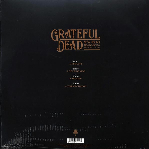 Grateful Dead New Jersey Broadcast 1977 Volume 3 Vinyl Record