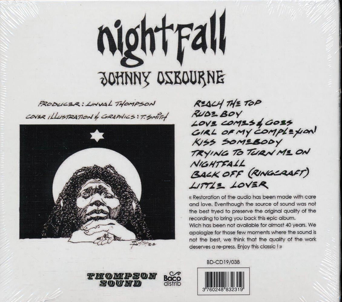 Johnny Osbourne - Nightfall Music CD