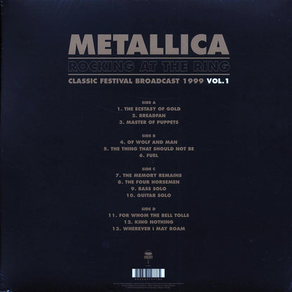 Metallica Rocking At The Ring Volume 1: Classic Festival Broadcast 1999 2xLP clear Vinyl Record
