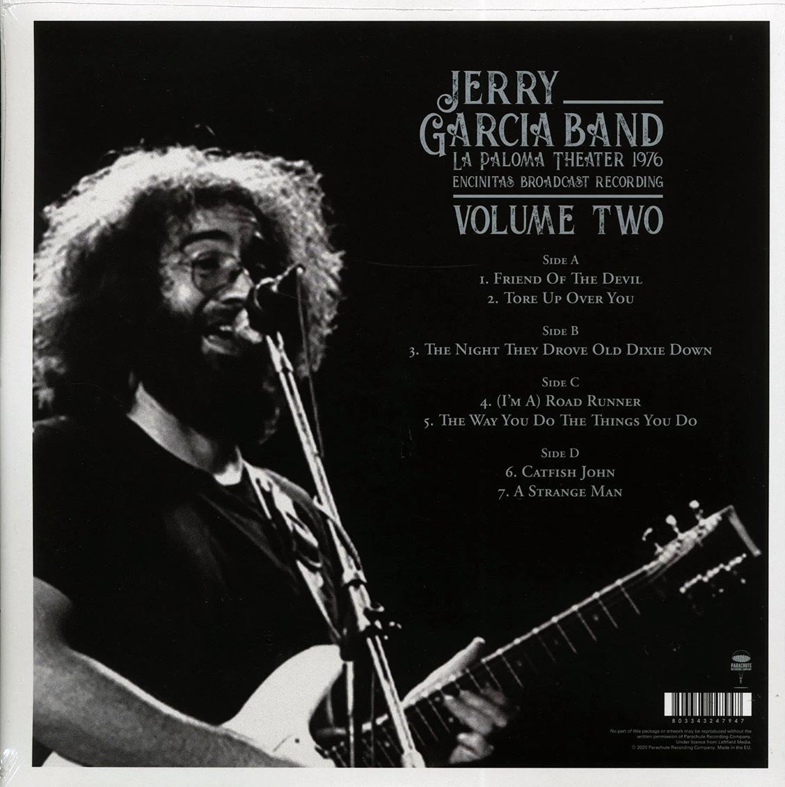 The Jerry Garcia Band - La Paloma Theater 1976 Volume 2: Encinitas Broadcast Recording (2xLP) Vinyl Record