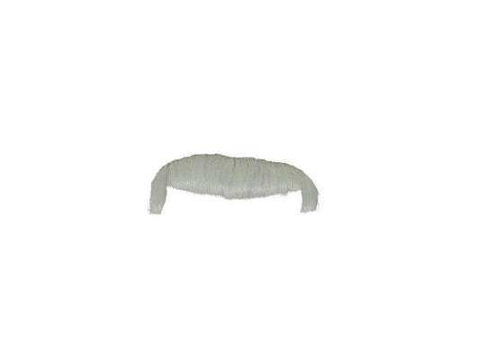 Peter Alan Self Adhesive White Human Hair Moustache Costume Accessory