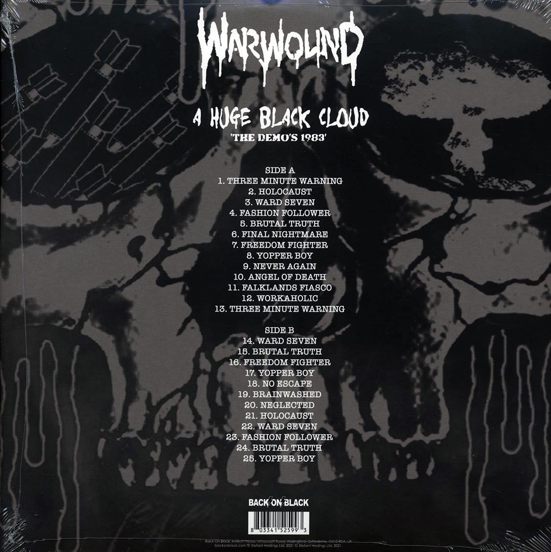 Warwound - A Huge Black Cloud: The Demo's 1983 (ltd. ed.) (clear vinyl) Vinyl Record