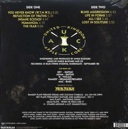 Acid Reign - The Fear (yellow vinyl) (remastered) Vinyl Record