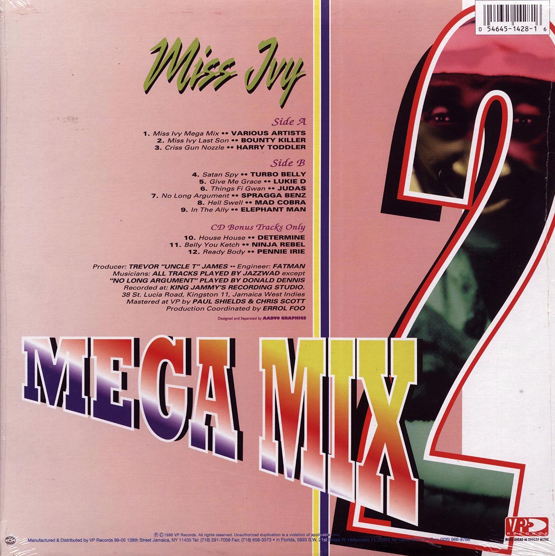 Bounty Killer, Elephant Man, Turbo Belly, Etc. - Miss Ivy Mega Mix 2 (orig. press) Vinyl Record
