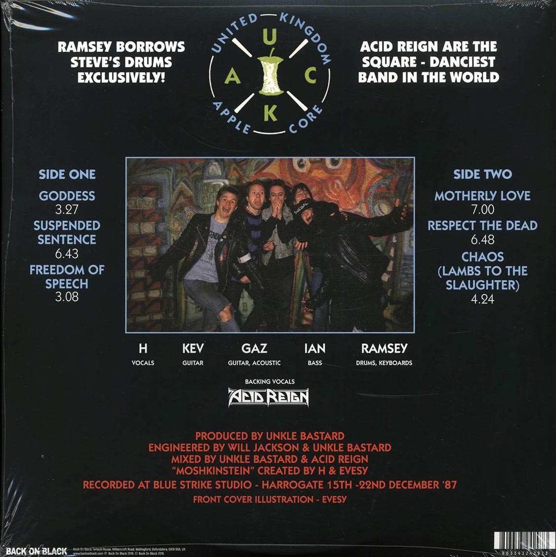 Acid Reign - Moshkinstein (ltd. ed.) (blue vinyl) (remastered) Vinyl Record