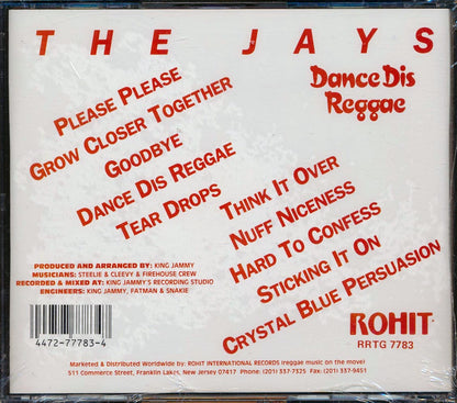 The Jays - Dance Dis Reggae Music CD