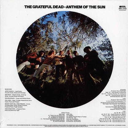 Grateful Dead Anthem Of The Sun Vinyl Record