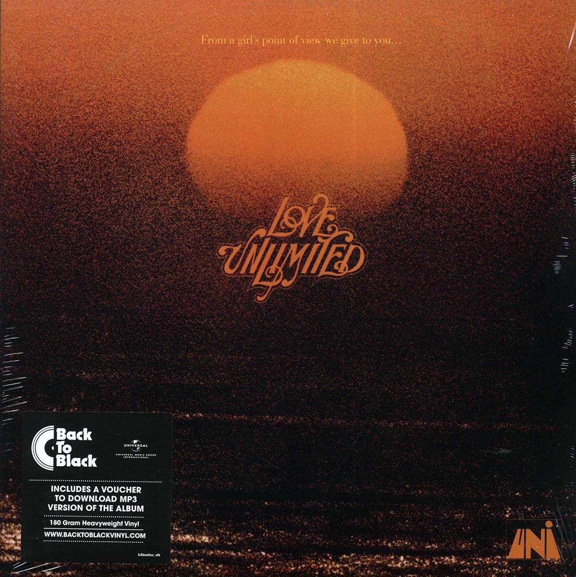 Love Unlimited - From A Girl's Point Of View We Give To You Love Unlimited (incl. mp3) (180g) Vinyl Record