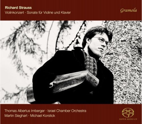 the album cover for Strauss / Irnberger / Israel Chamber Orch / Siegha - VLN Konzert & Sonate Fur VLN Und Klavier