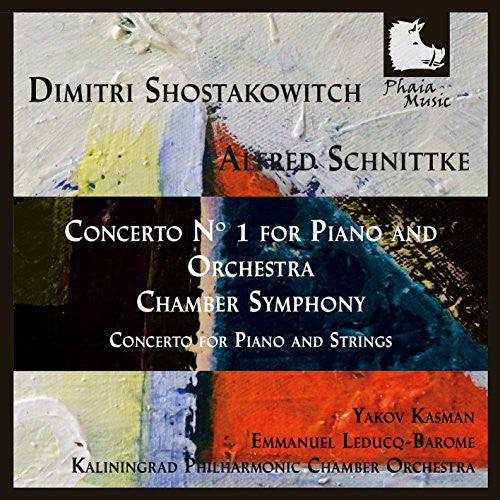 the album cover for Shostakovich / Kasman / Kaliningrad Phil Chamber - Pno Con 1 & Chamber Sym-Con for Pno & STRS