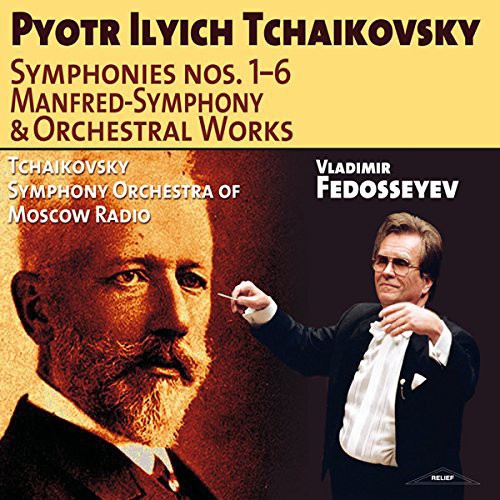 the album cover for Tchaikovsky / Tchaikovsky Sym Orch Of Moscow Radio - Syms 1-6 Manfred Sym & Orch Works