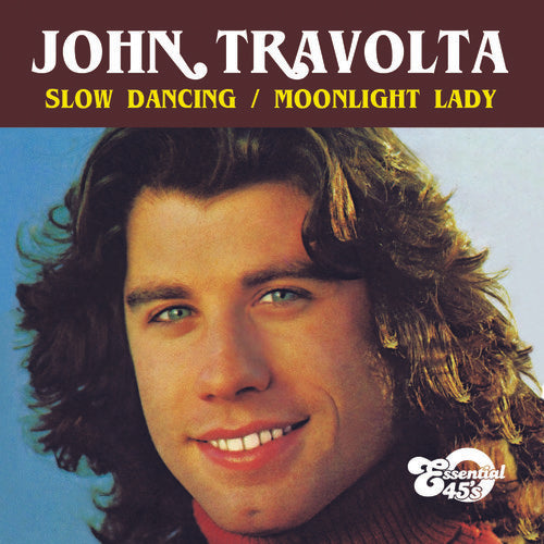 the album cover for John Travolta - Slow Dancing / Moonlight Lady