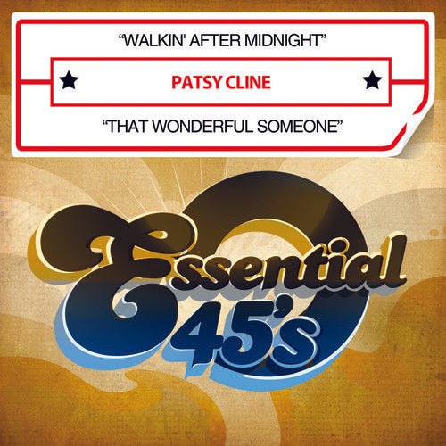 the album cover for Patsy Cline - Walkin After Midnight / That Wonderful Someone