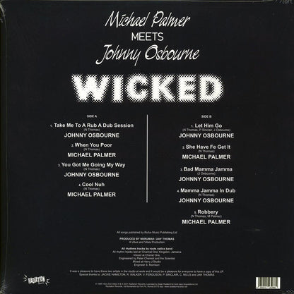 Michael Palmer, Johnny Osbourne - Michael Palmer Meets Johnny Osbourne: Wicked Vinyl Record
