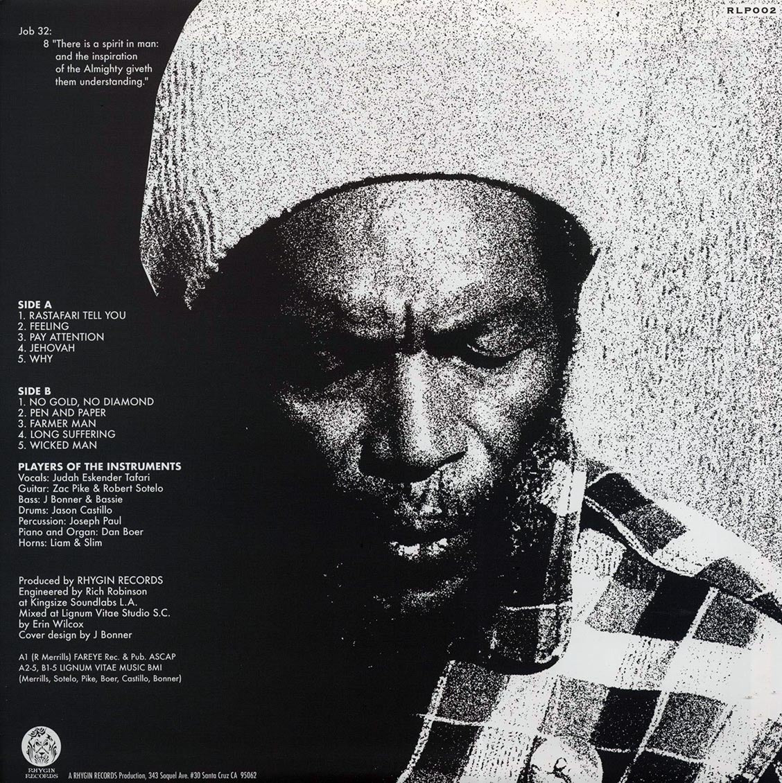 Judah Eskender Tafari - Long-Suffering Vinyl Record