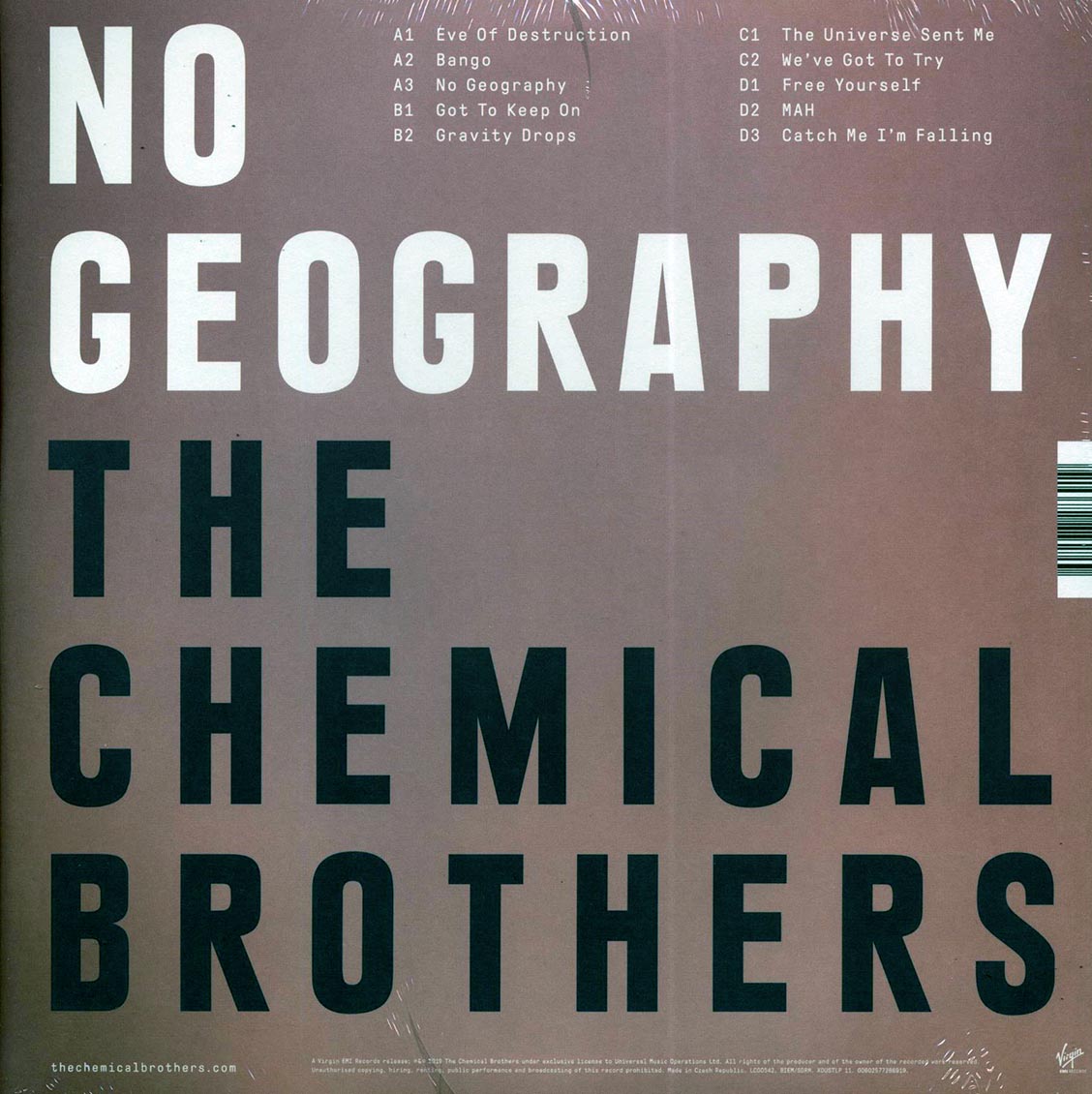 The Chemical Brothers - No Geography (2xLP) (180g) Vinyl Record