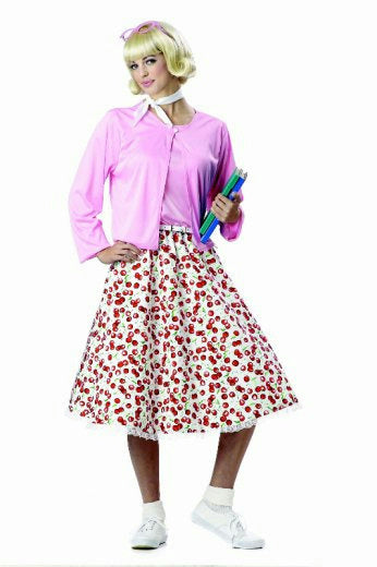 California Costumes Women's Retro 50's Sweetheart Adult Costume Size Medium 8-10