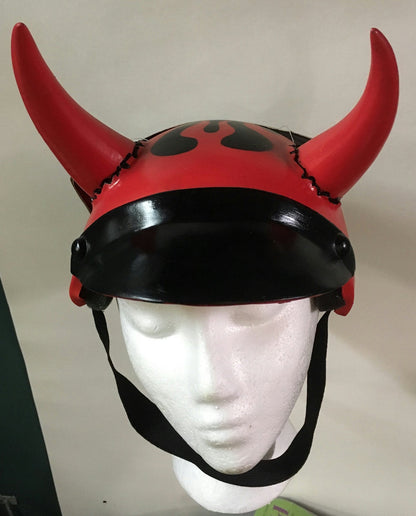 Disguise Hell Riders Vinyl Devil Helmet Costume Accessory Adult Size