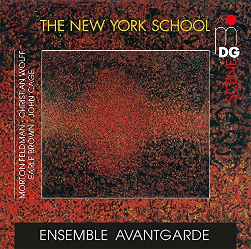 the album cover for Ensemble Avantgarde - New York School: Feldman Cage Wolff Brown