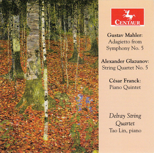 the album cover for Mahler / Glazunov / Franck / Lin / Delray Str Qrt - Works for STR QNT