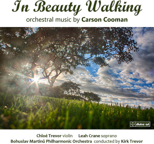 the album cover for Cooman / Crane / Trevor / Trevor / Bohuslav - In Beauty Walking-Orchestral Music By Carson