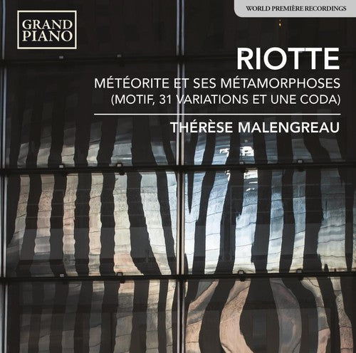 the album cover for Riotte / Therese Malengreau - Meteorite Et Ses Metamorphoses