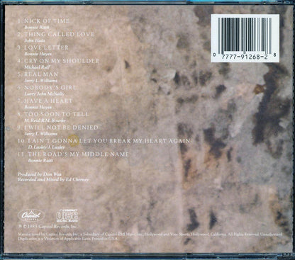 Bonnie Raitt Nick Of Time Music CD