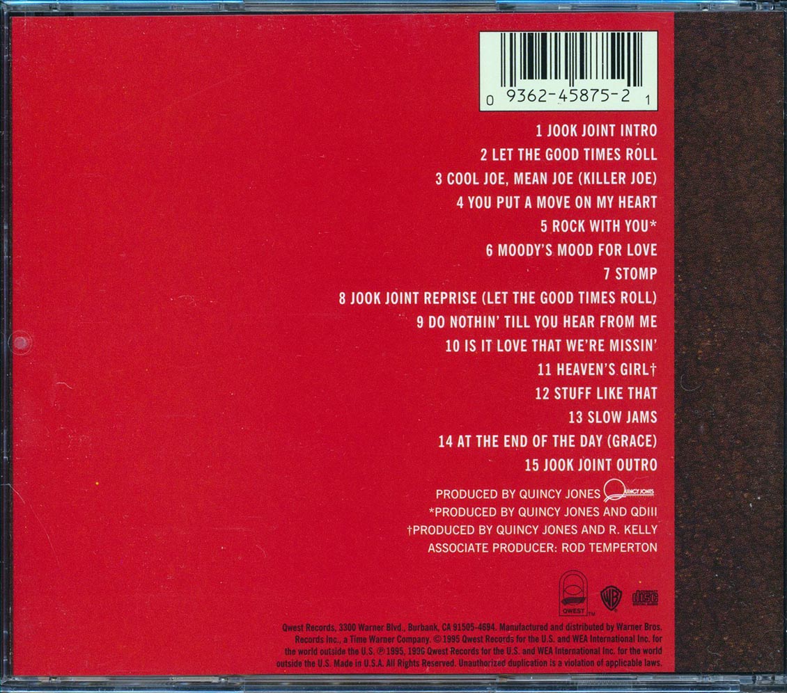 Quincy Jones - Q's Jook Joint Music CD