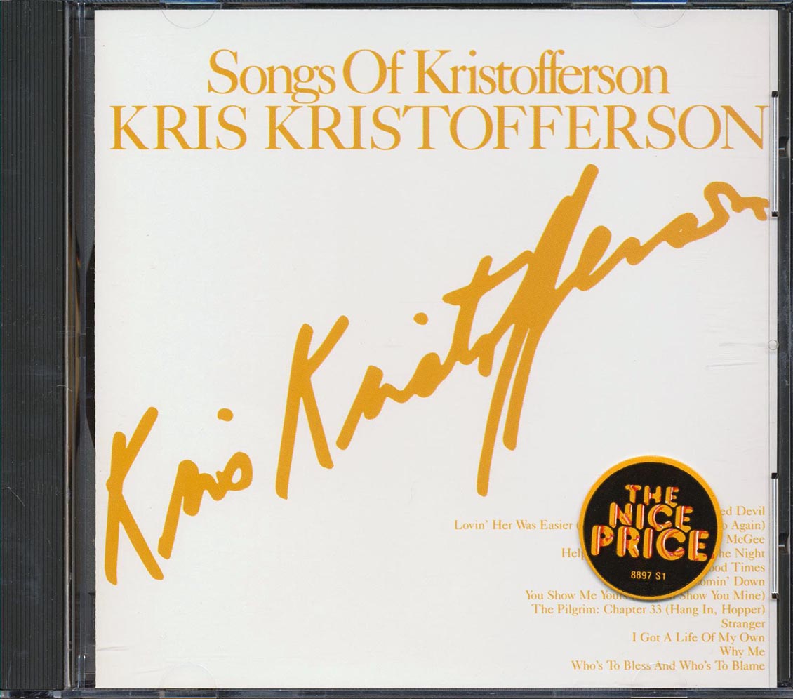 Kris Kristofferson - Songs Of Kristofferson Music CD