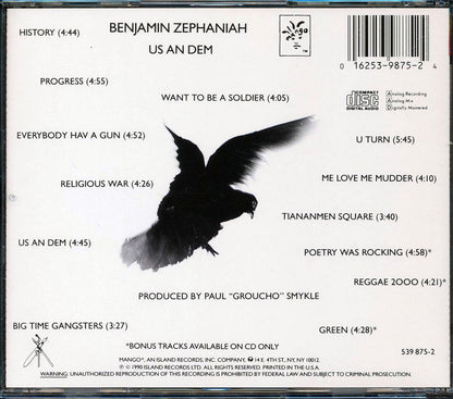 Benjamin Zephaniah - Us An Dem Music CD