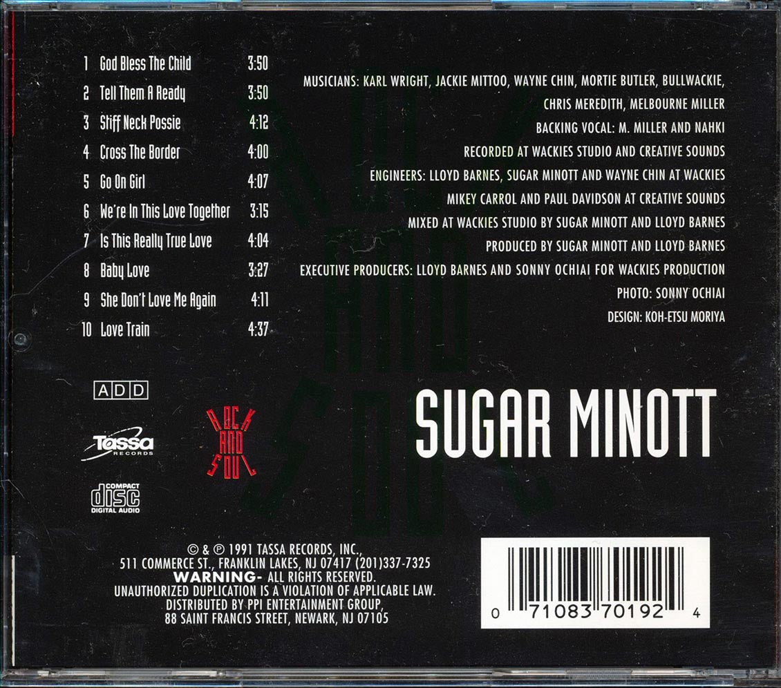 Sugar Minott - Rock And Soul Music CD
