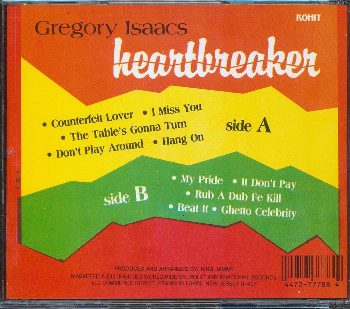 Gregory Isaacs - Heartbreaker Music CD