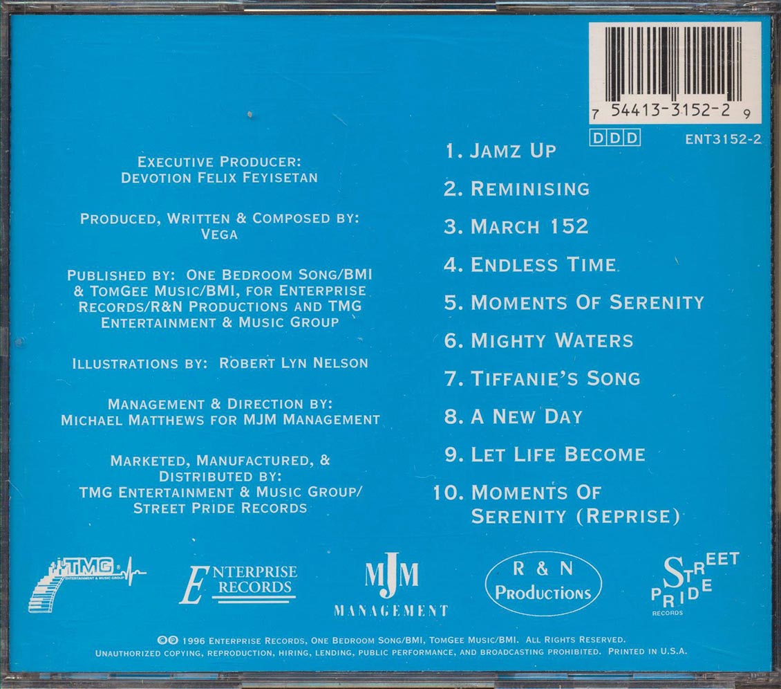 Vega - Endless Time Music CD