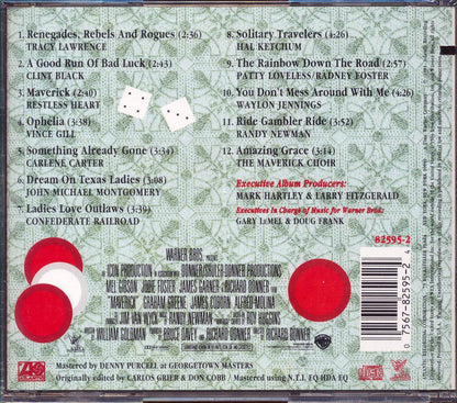 Tracy Lawrence, Clint Black, Restless Heart, Etc. - Maverick: Music From And Inspired By The Motion Picture  (marked/ltd stock) Music CD