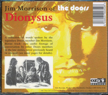 Jim Morrison  - Dionysus Music CD