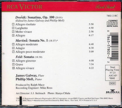 James Galway, Phillip Moll  - Sonatas By Dvorak Feld Martinu (marked/ltd stock) Music CD