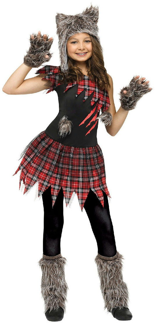 Fun World Wild Wolfie Girl Kids Costume