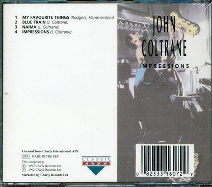 John Coltrane Impressions Music CD